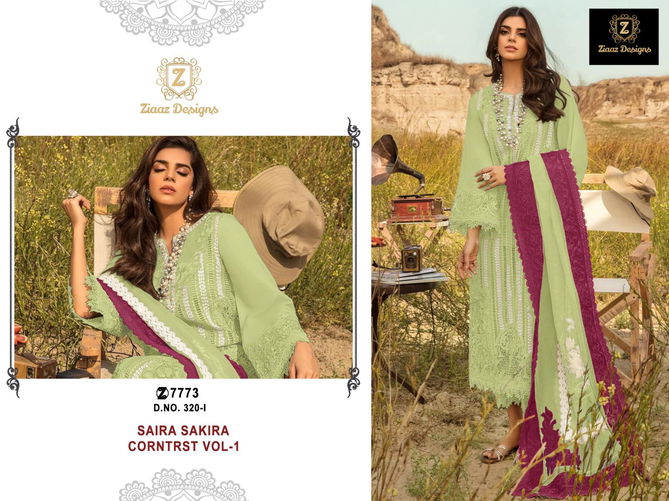 Ziaaz Designs 320 Colours Designer Pakistani Suit Catalog
